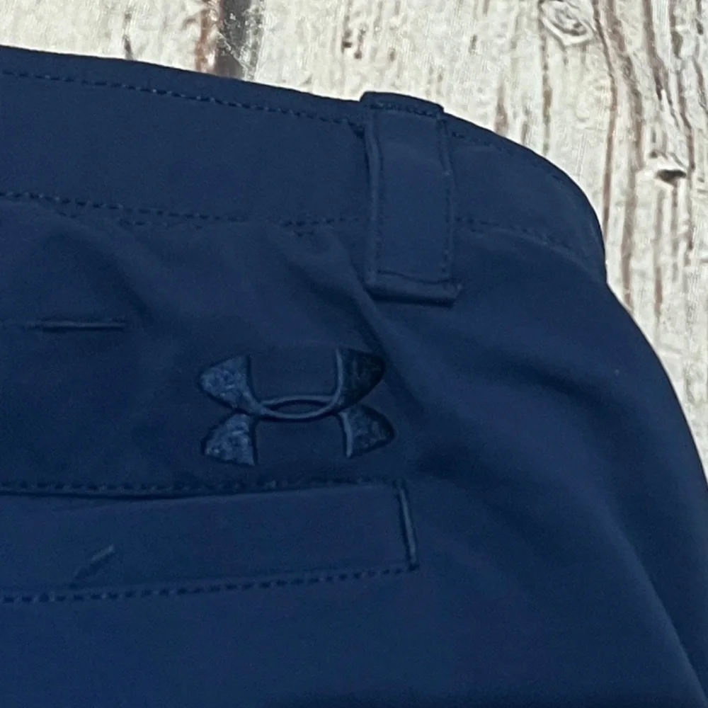 Under Armour Shorts Blue Golf Golfer Match Play Performance Athletic Outdoor